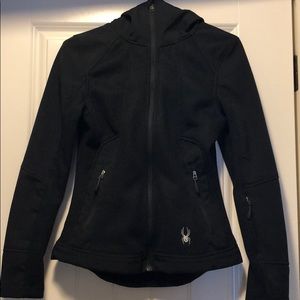 Spyder Hooded Jacket - Black